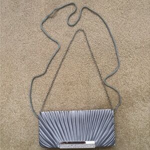 Elegant Silver Clutch Bag